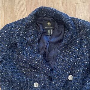 House of Harlow 1960 Navy Tweed Blazer